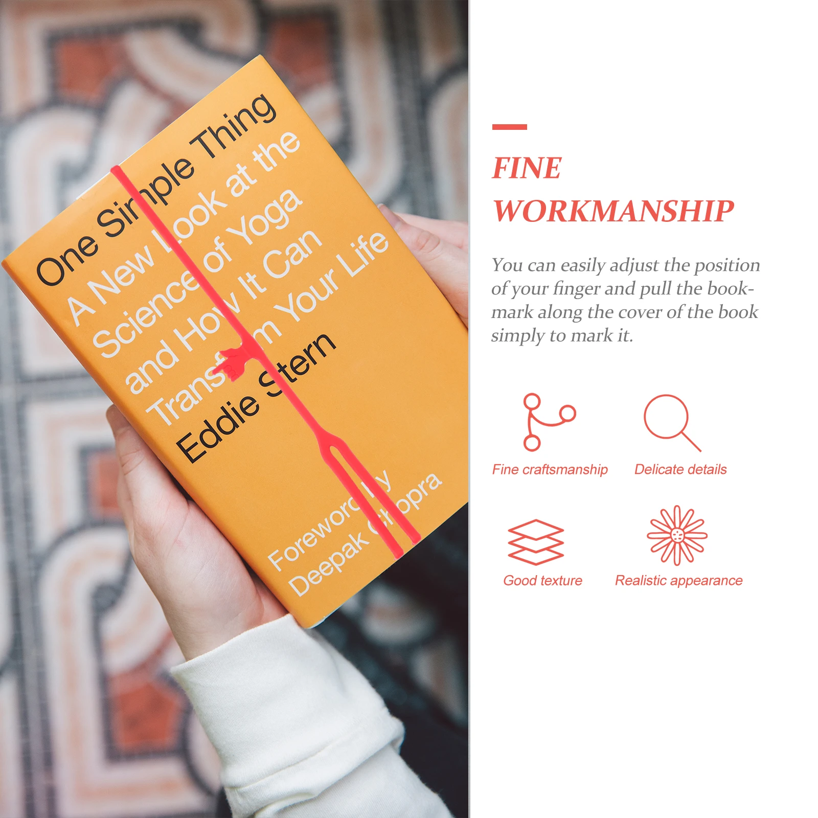 

7Pcs Elastic Finger Point Bookmarks Personalized Bookmarks for Men Women Kids and Students Household Use Elastic Bookmark