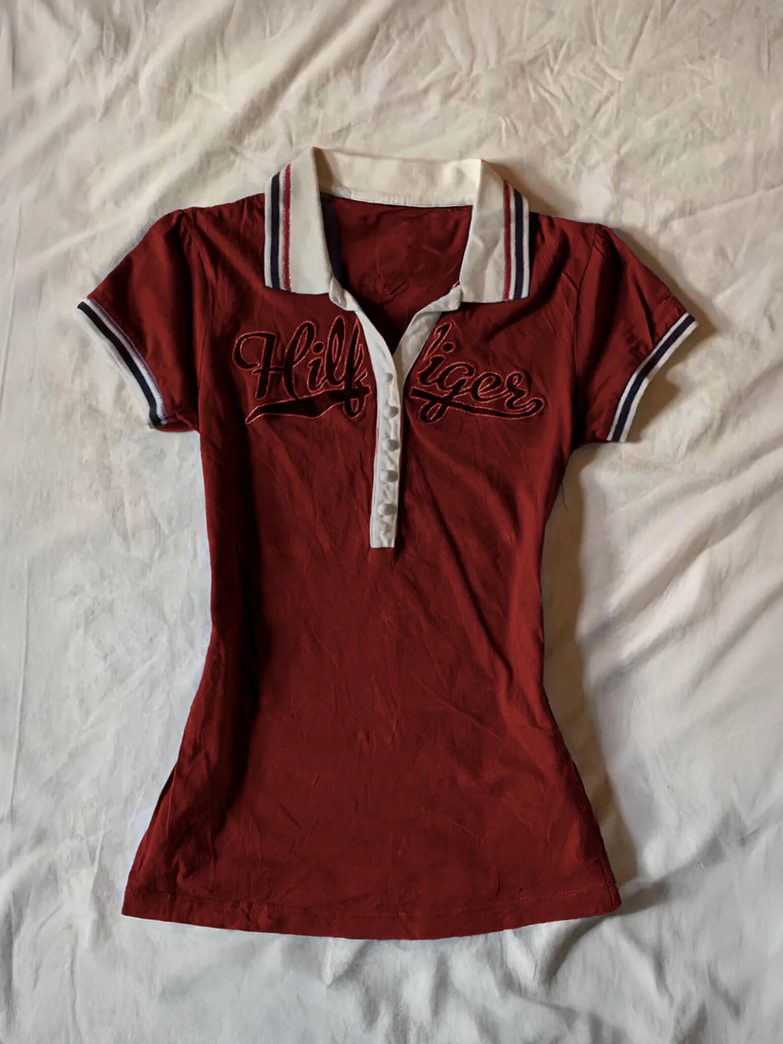 

Оригинальная женская летняя винтажная футболка в американском стиле из смесового хлопка, однотонная, для повседневной носки, цвет винный красный