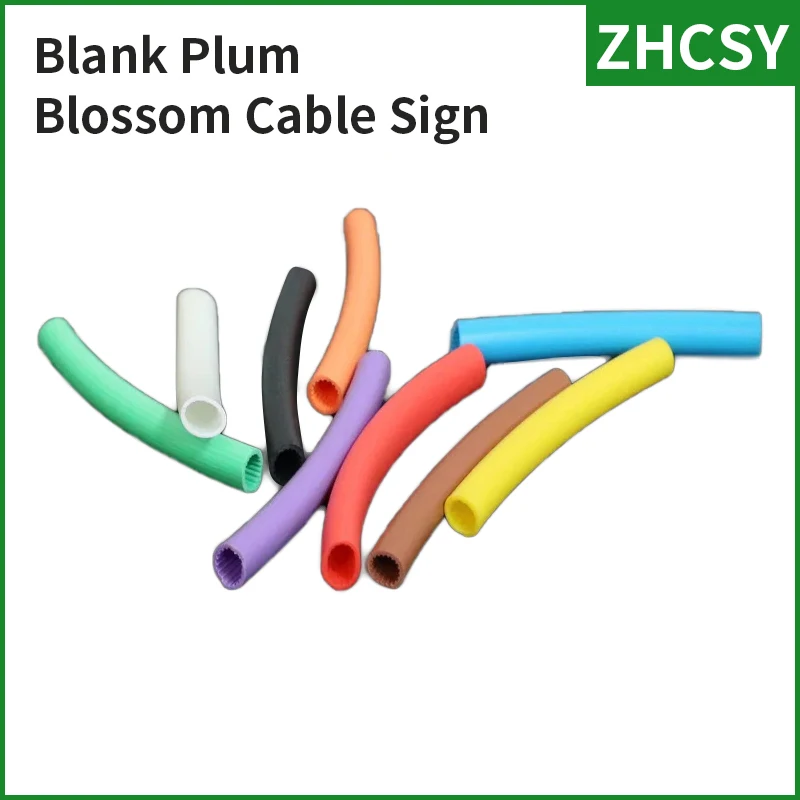 1 Roll Plum Blank Cable Wire Markers For Size 0.5/0.75/1.0/1.5/2.5/4/6/8/10 Colorful White Black Red Yellow Green PVC Material