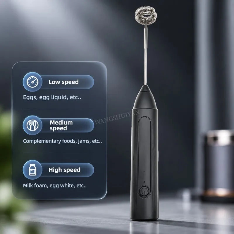 Wireless Milk Frothers Electric Handheld Blender Electrical Mini Coffee Maker Whisk Mixer With USB For Coffee Cappuccino Cream