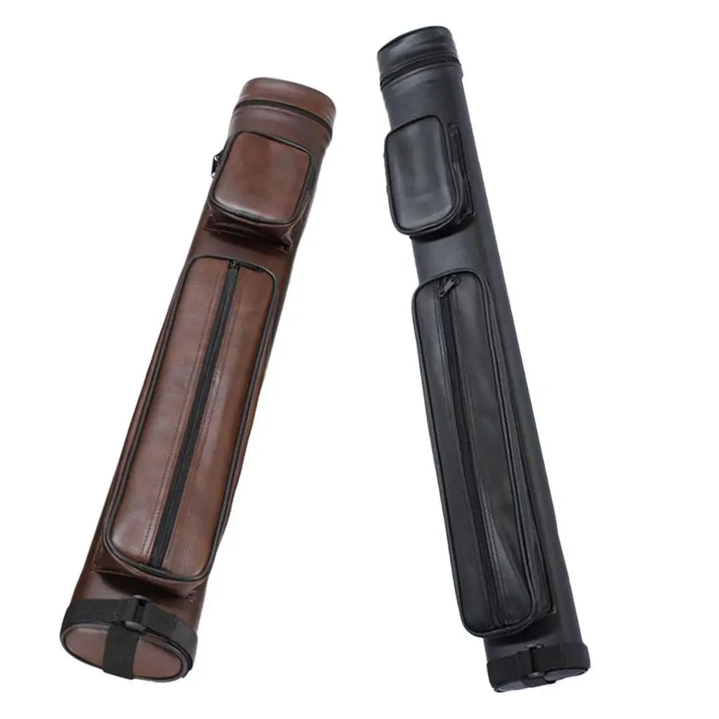 Billiard Cue Stick Storage Case Reinforced Handle Anti Scratch Foldable Pool Cue Bag for Cue Tips Repair Tool