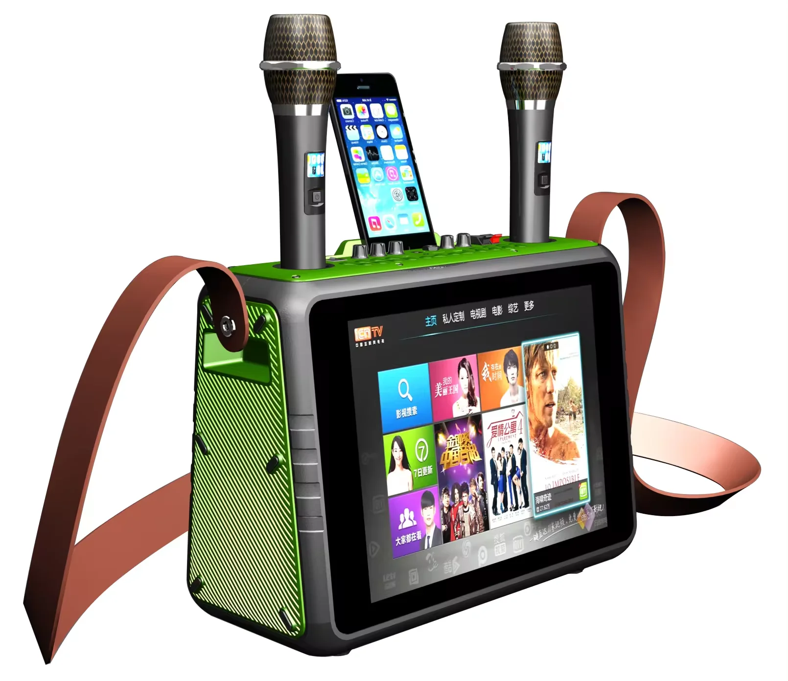 

CQA Hot Selling Portable Speaker Karaoke Machine With Touch Screen, Wireless Speaker Bluetooth With Wifi Home Theater Party