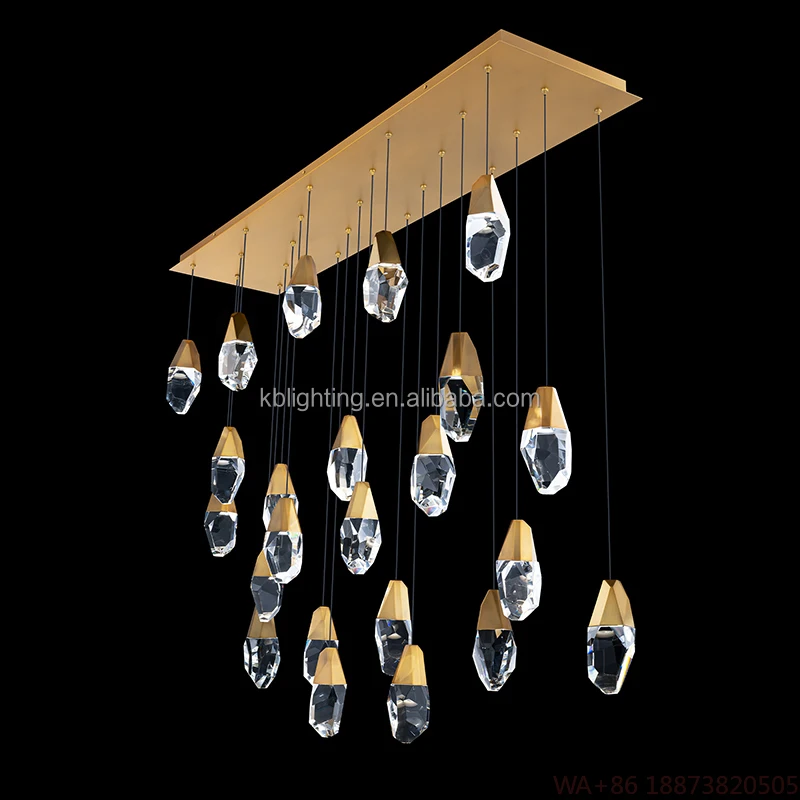 빌라 홀 인테리어 호텔 계단 크리스탈 샹들리에 모던 LED 천장 펜던트 조명 식당 거실용