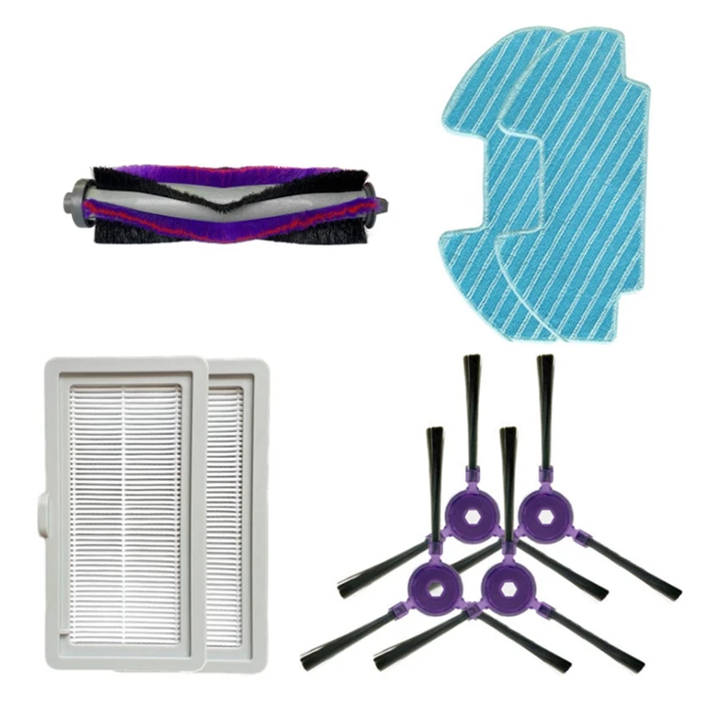 ที่ดูดฝุ่นตัวกรองแปรงด้านข้างหลักผ้าม็อบสำหรับไม้ถูพื้น VCR08 MR09 I5อุปกรณ์หุ่นยนต์ถูพื้น