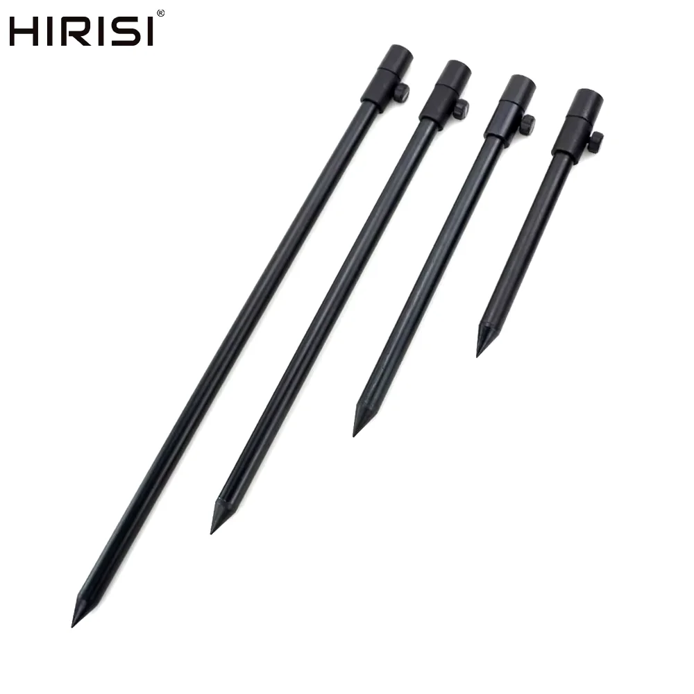 48-75cm Extending Aluminum Alloy Fishing Bankstick Adjustable Carp Fishing Bank Stick Fishing Rod Support Rest for Bite Alarm