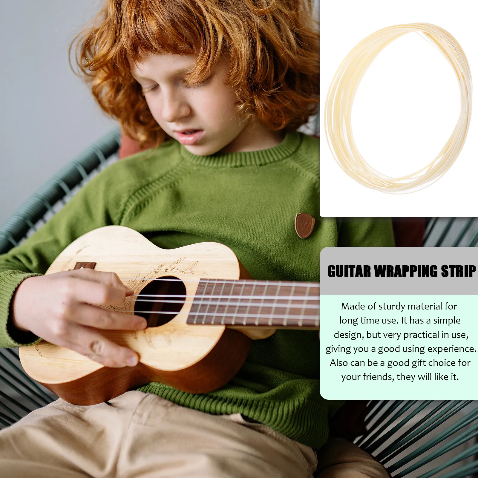 10Pcs Guitar Binding Guitar Edge Protector ABS Inlay Strips Durable Trim for Acoustic and Electric Guitars Ukulele Inlay