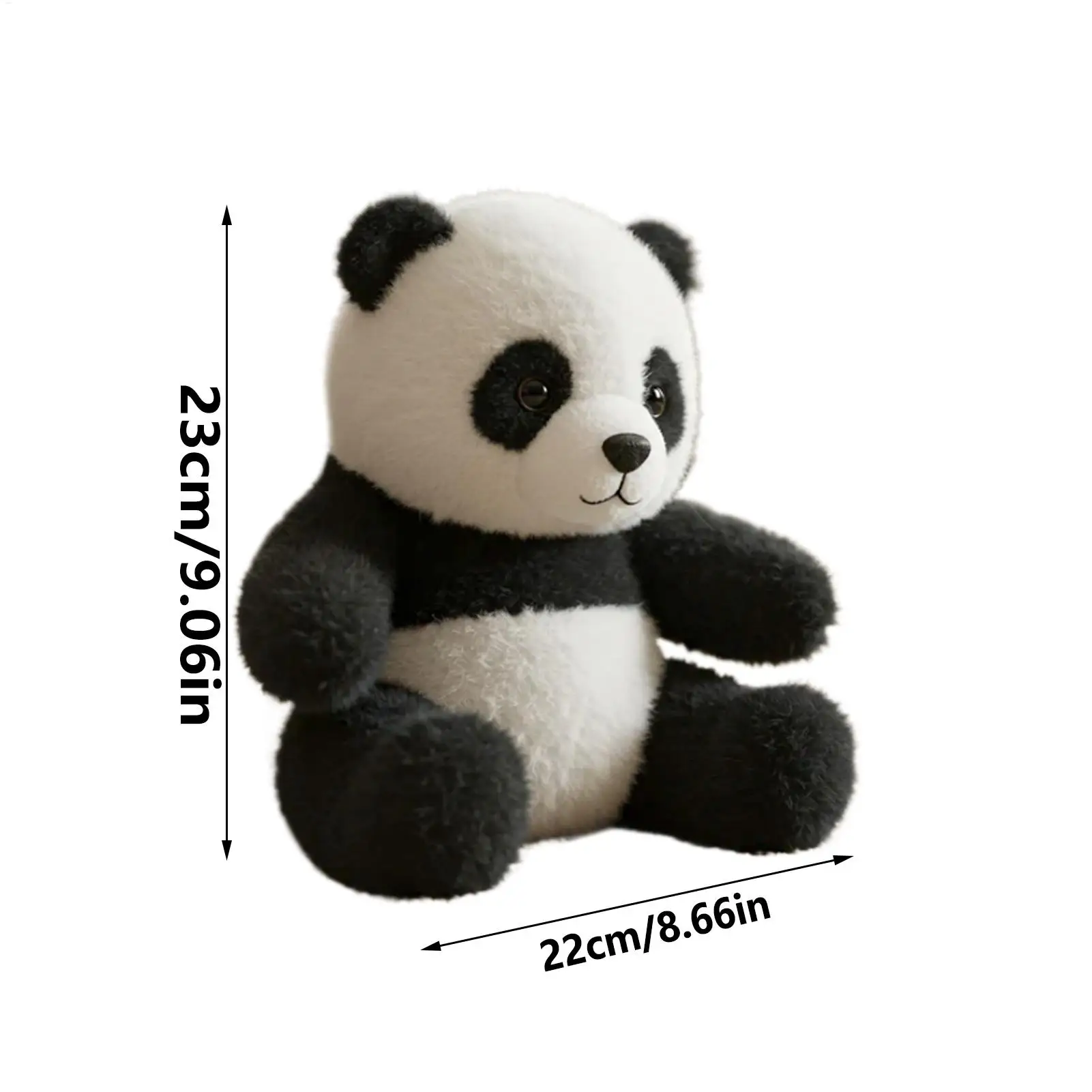 Panda giocattoli di peluche morbido peluche Pandas figurine carino peluche bambola da collezione decorazione della casa per uomini donne adulti adolescenti ragazzi