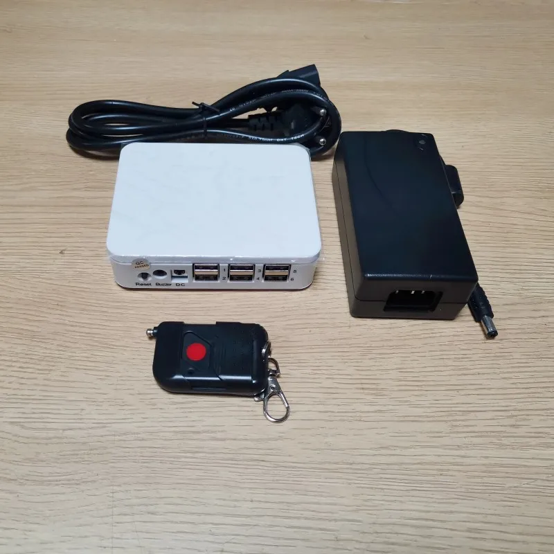 Centralized 6 USB Ports Alarm Devices Cell Phones  Anti-Theft Systems With Charging Cables