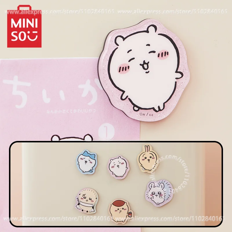 

MINISO глухая коробка Chiikawa Series магнит на холодильник кавайное анимационное периферийное украшение подарок на день рождения