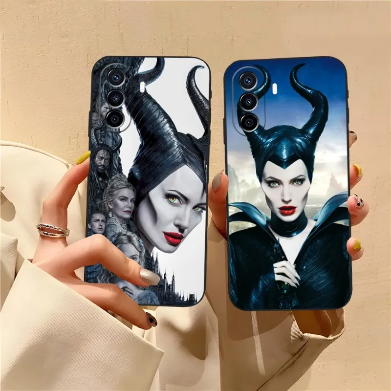 Maleficent Phone Case For Huawei P50 P40Pro P40 P30 P20 P10 P9 Pro Plus P8 P7 Psmart Z 2022 Nova 8 8I 8PRO 8SE Back Cover