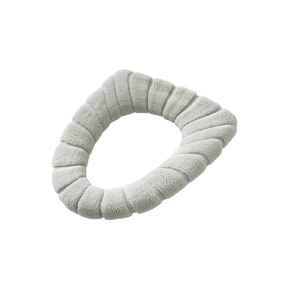 Smooth-Texture Polyester Toilet Seat Cover Pad with Even Thickness Distribution and Responsive Fabric Flexibility