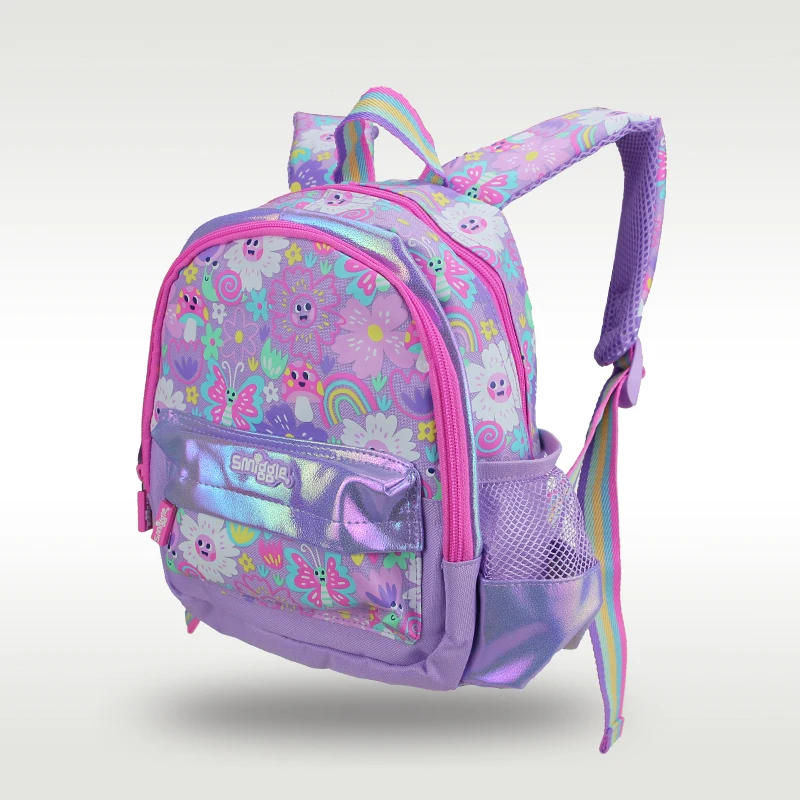 Australia original Smiggle hot-selling children\'s schoolbag girls purple butterfly cute little schoolbag kindergarten backpack