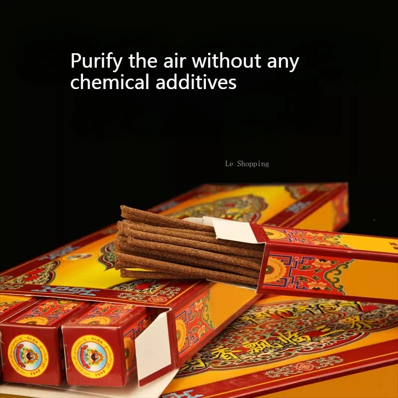 Natural Plant Incense Stick Tibetan /temple Worship Buddha Indoor Air Purification Calming The Nerves Helping Sleep Joss Stick