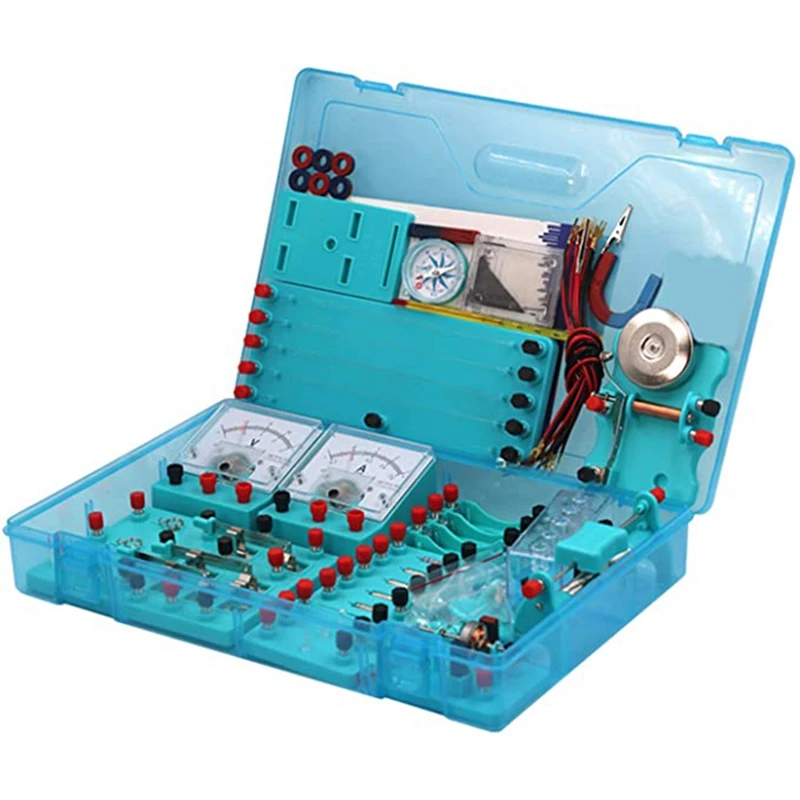 

Kids Electricity Circuit Learning Kit Physics Experiment Kit Basic Educational ABS Electricity Magnetism Learning Tool