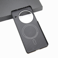 ZXKE-Carbon Fiber Case for OnePlus 13, Embedded Iron Sheet, Magnetic Car Support, Magsafe, 600D Aramid Fiber Shell