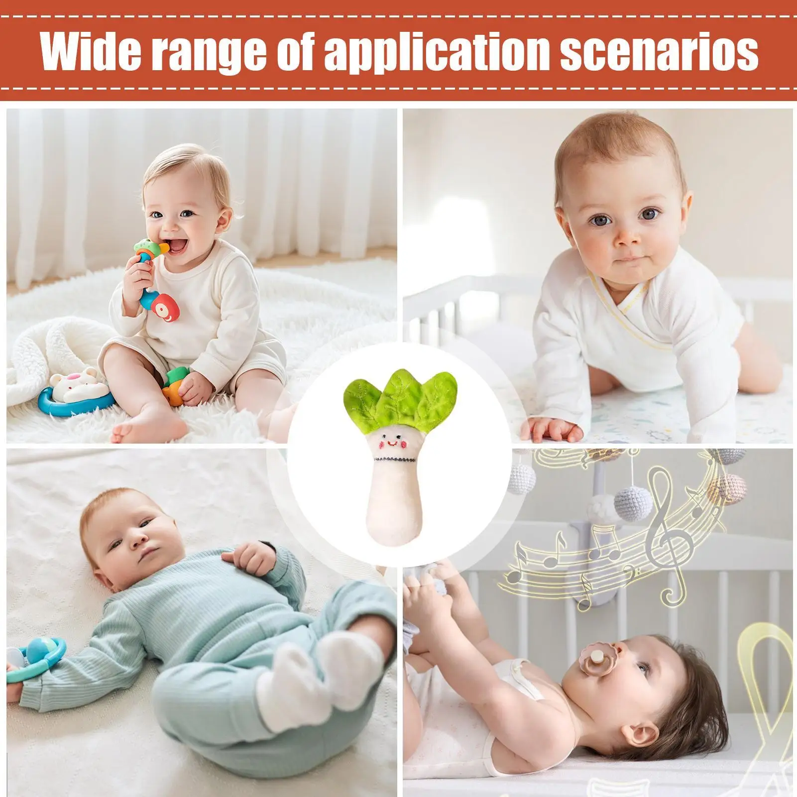 Baby Sleep Soother Calming Anti-Startle Baby Sleep Plush Soother Doll For Boys Girls Resting Napping Bed Couch Home Road Trip