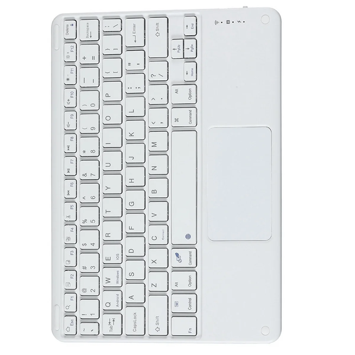 Touchpad Wireless Keyboard Bluetooth Keyboard for PC Tablet Gaming White