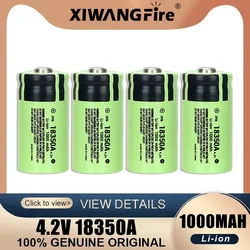 Xiwang fire 1000mah 4,2 v batterie wiederauf ladbare batterien 3c entladung hd cell lithium batterie neues original