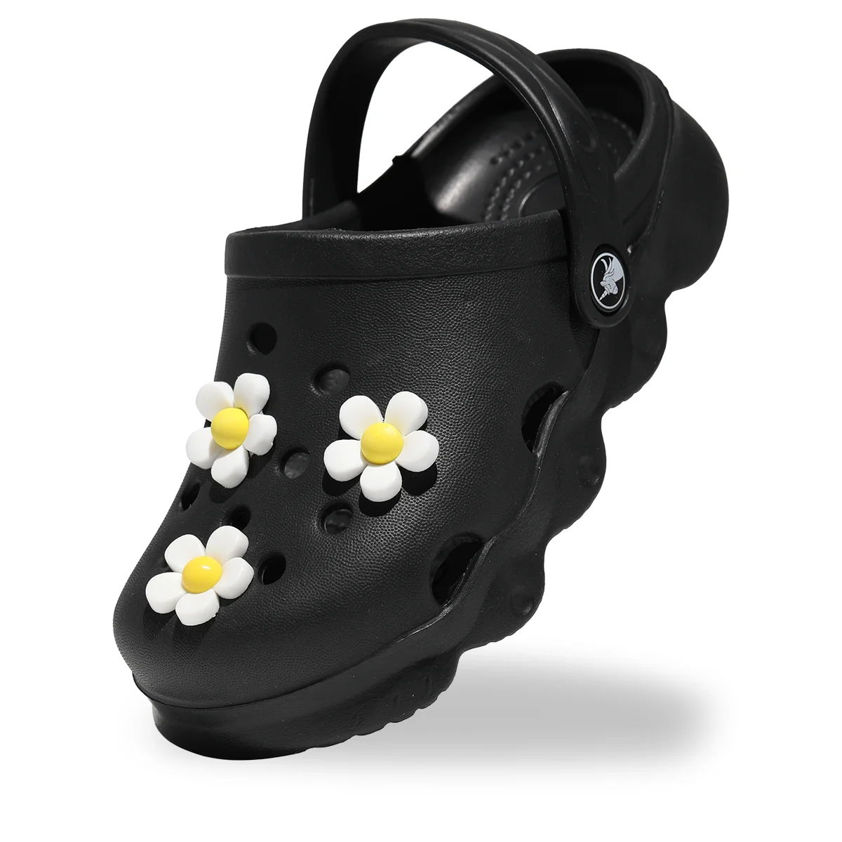 Calçados de jardim infantis elegantes e versáteis, material EVA, sapatos de praia juvenis adequados para a pele e impermeáveis