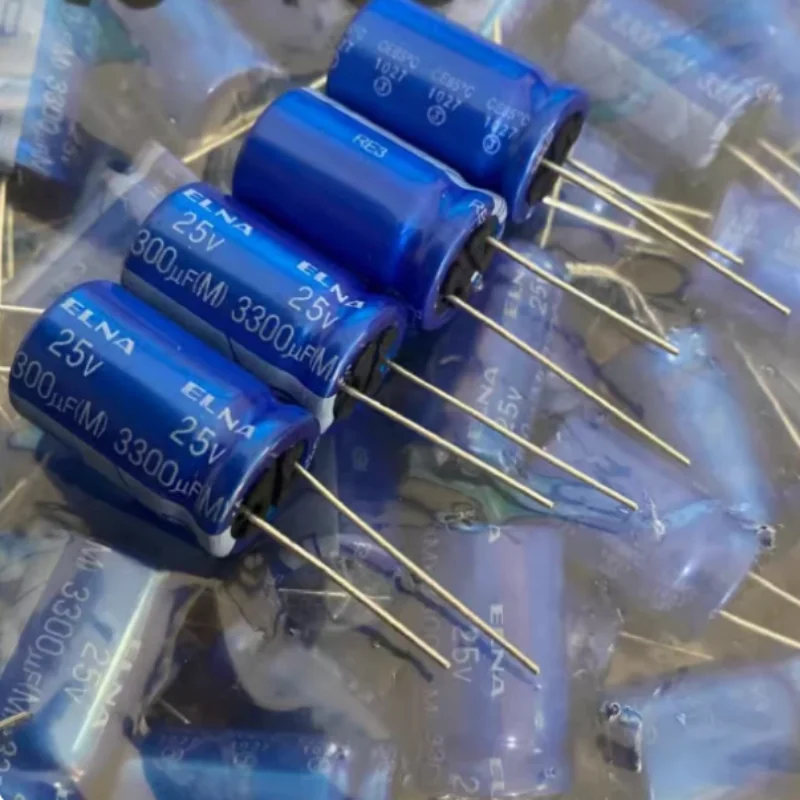 

10PCS-100PCS 3300UF 25V Japan Ina ELNA Capacitor 25V3300UF 16 * 25 RE3 Blue Robe Audio