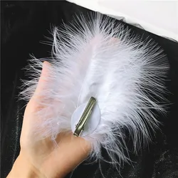 1 pz New Feather headwear fermagli per capelli Sen Fairy side clip girl student hanfu ornamenti per capelli net red fairy hair clips all'ingrosso