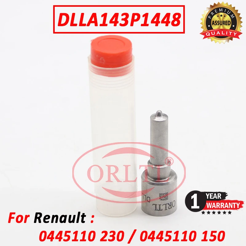 

DLLA143P1448 Common Rail Injector Nozzle DLLA 143 P 1448 Diesel Fuel Sprayer 0 433 171 896 For Renault 0445120328 0445110150