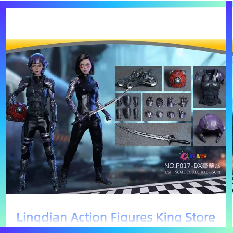 

In Stock PLAY TOY P017 1/6 Battle Angel Alita Animation Character Model Action Figure Toy Collection Gift