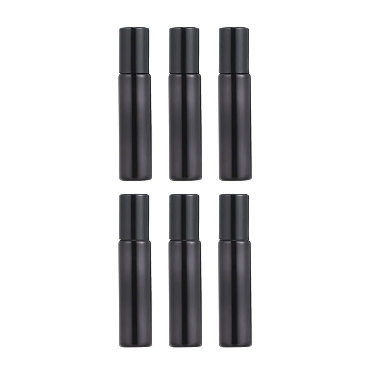 

6Pcs 10ml Glass Roll-on Bottles Essential Oils Perfumes Refillable Travel Containers Durable Alumina Lid Smooth Rolling