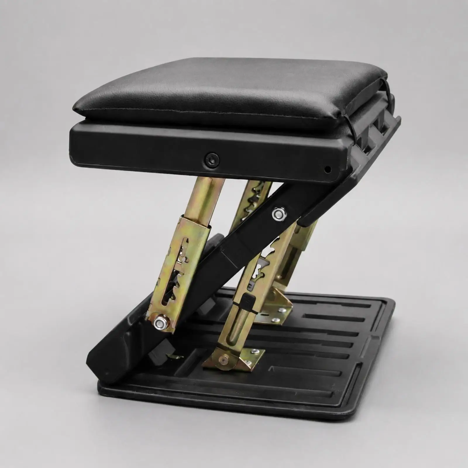 Portable Auto Footrest with Hinge Brace System and Soft Top Layer for Car Rear Seat Leg Support on Journeys