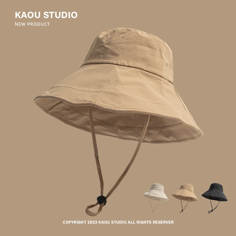 

Big eaves travel sunscreen hat women's summer visor outdoor climbing bucket hat