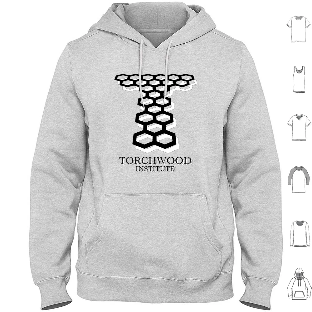 Torchwood Sudaderas con capucha de manga larga Tochwood Capitán Jack Harkness Jack Harkness Gwen Cooper Ianto Jones Owen Harper Toshiko