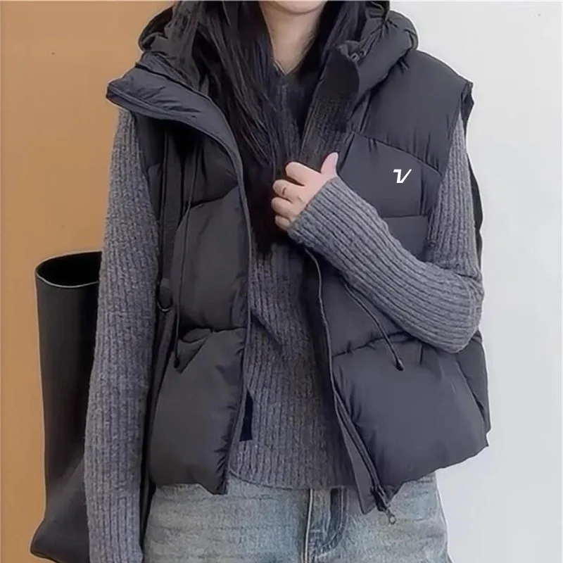 Autumn Winter Golf Wear Women 2024 Korean Authentic Golf Vest Fashion Casual Coat New Down Cotton Padded Vest Women Golf Clothin