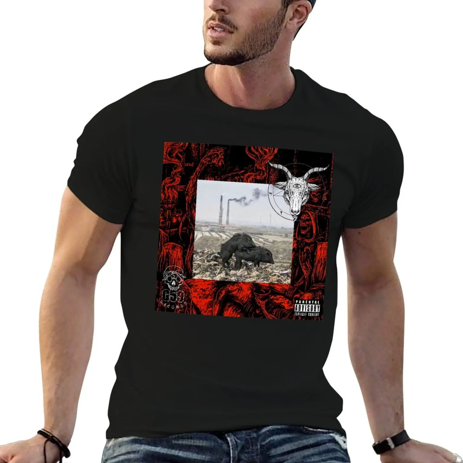 

g59 album cover T-Shirt t shirts for man pack cotton man t shirt cotton T-Shirt