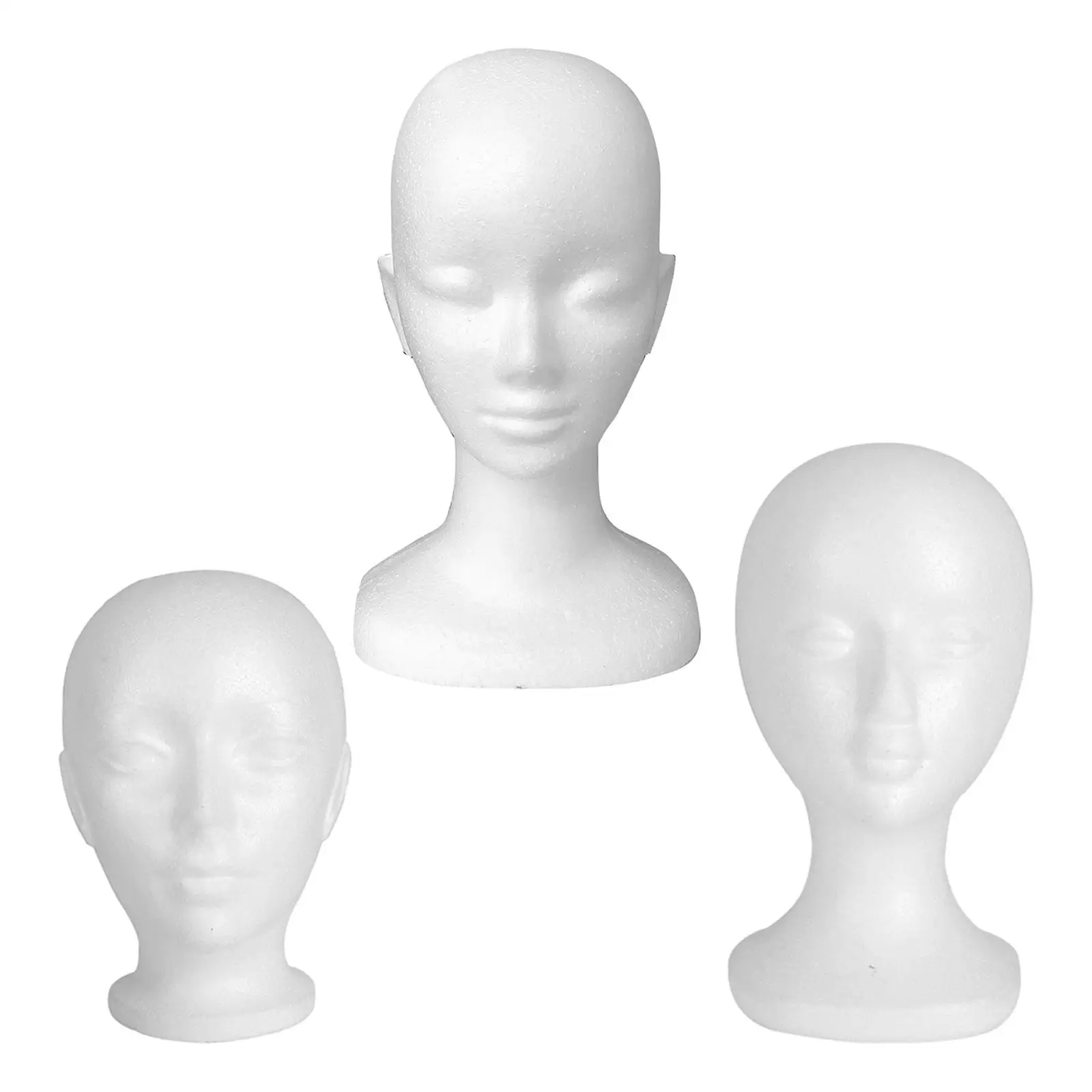 Mannequin Head Stand Model Scarf Jewelry Display Manikin Head Display Wig for Headphone Styling Sunglasses Barbershop