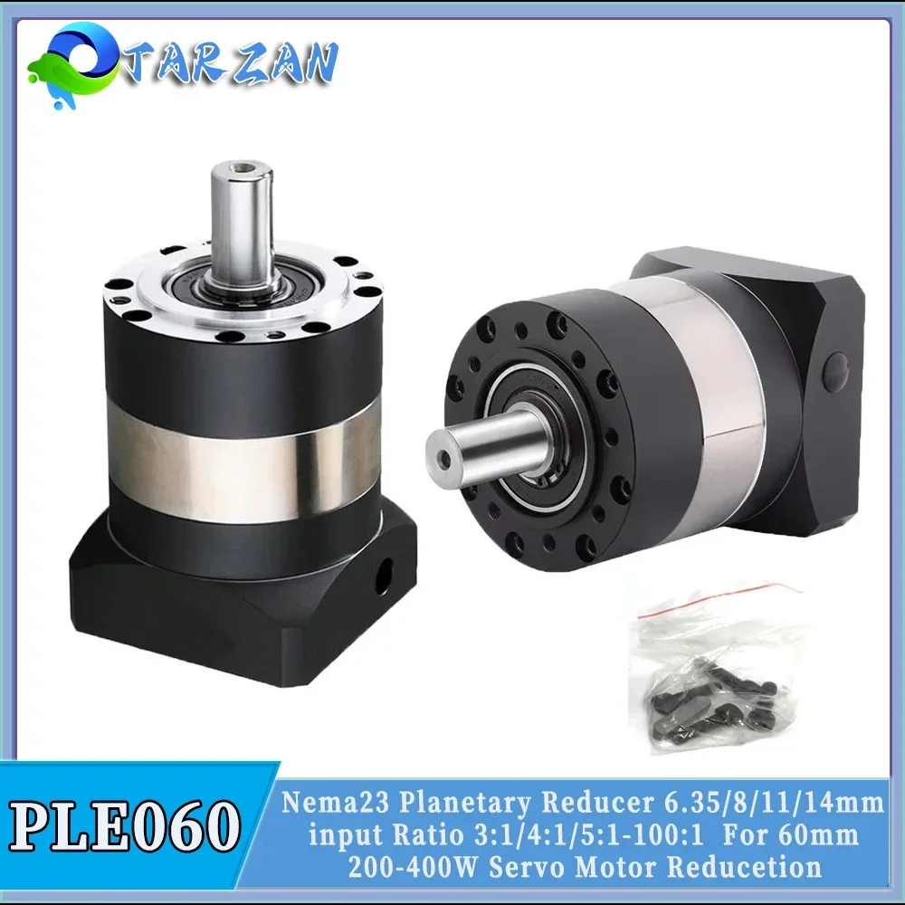 

Nema 23 Planetary Gearbox Stepper Motor Reducer Speed Ratio 3:1 5:1 10:1-100:1 60mm Servo Motor Reducer 7 Arcmin Reducetion Gear