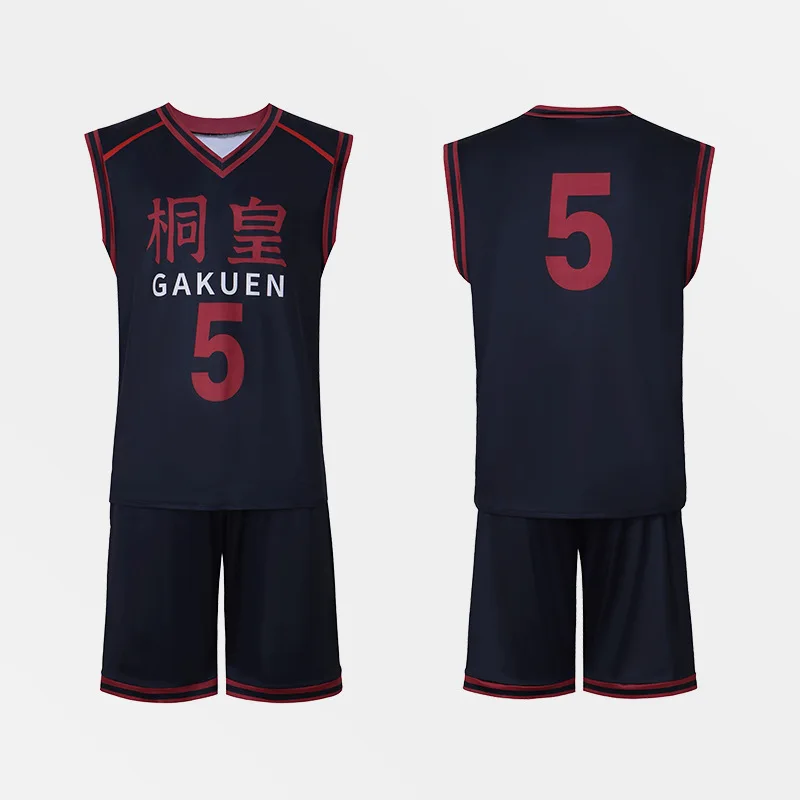Kuroko No Basuke Basketball Shutoku School Midorima Shintaro Uniform School Jersey Top Shorts Cosplay Costumes Men Sports Wear