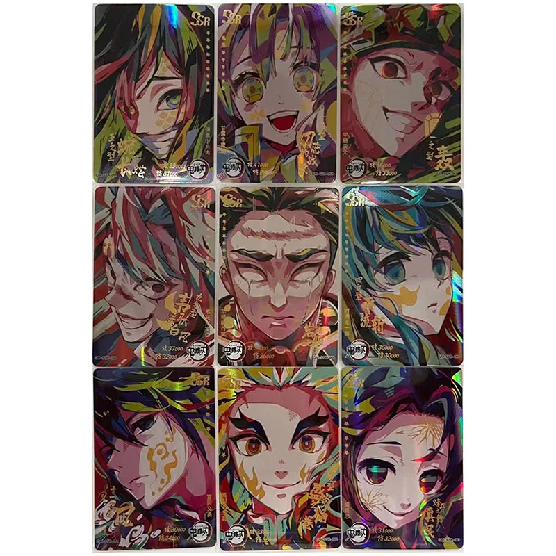 Anime Demon Slayer EX SSP Refractive Flash Card Kanroji Mitsuri Rengoku Kyoujurou Toys for boys Collection Cards Birthday Gift