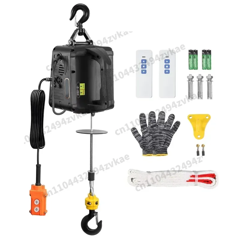 2026 hot sale for SucceBuy 1100lbs 1500W Electric Hoist Winch Portable Power Crane with Wireless Remote Control Overload