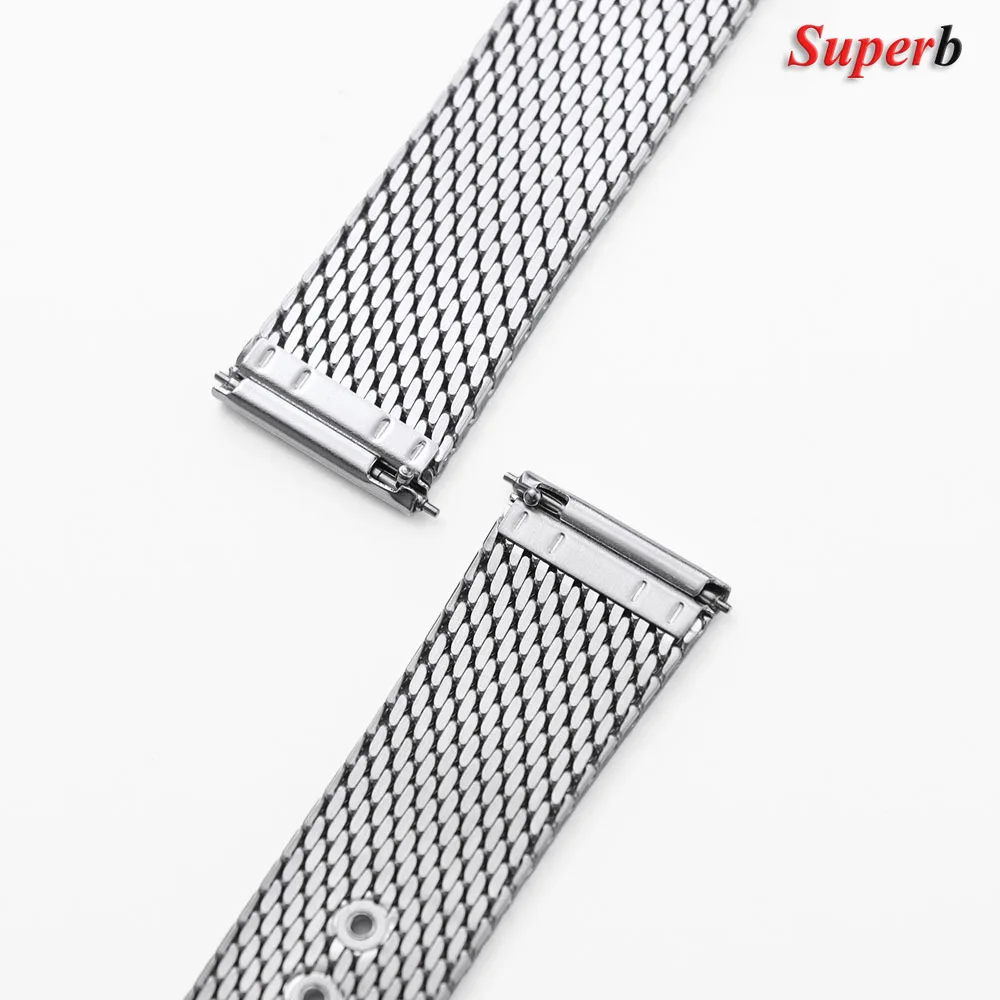 Cinturino per orologio in acciaio inossidabile con maglia milanese da 20 mm per cinturino per orologio Omega 007 Accessori per cinturino per orologio unisex Cintura di ricambio