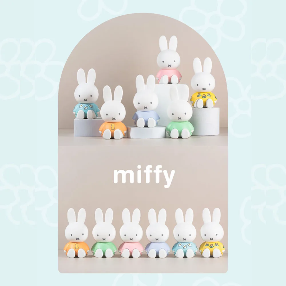 

Original Miffy Stretching Bracket Series Kawaii Phone Stand Desktop Decoration Anime Peripheral Figure Doll Toy Gift