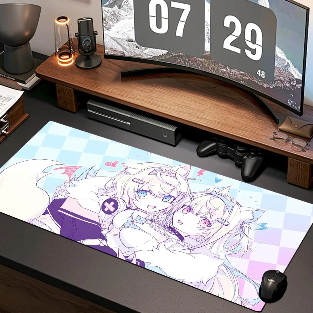 

Virtual Idol FUWAMOCO Mouse Pad New Home Computer Mousepad XXL Largr Desk Mats Anti Slip Rubber Office Gaming Accessories Pad