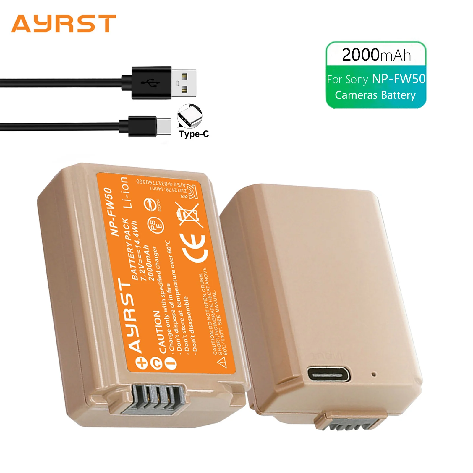 2000Mah NP-FW50 Np …