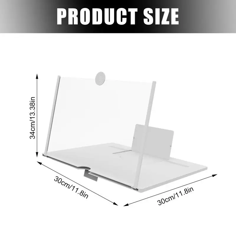 14 inch 3D Screen Amplifier Mobile Phone Screen Video Magnifier HD Expander Projector Smartphone Display Magnifying Bracket