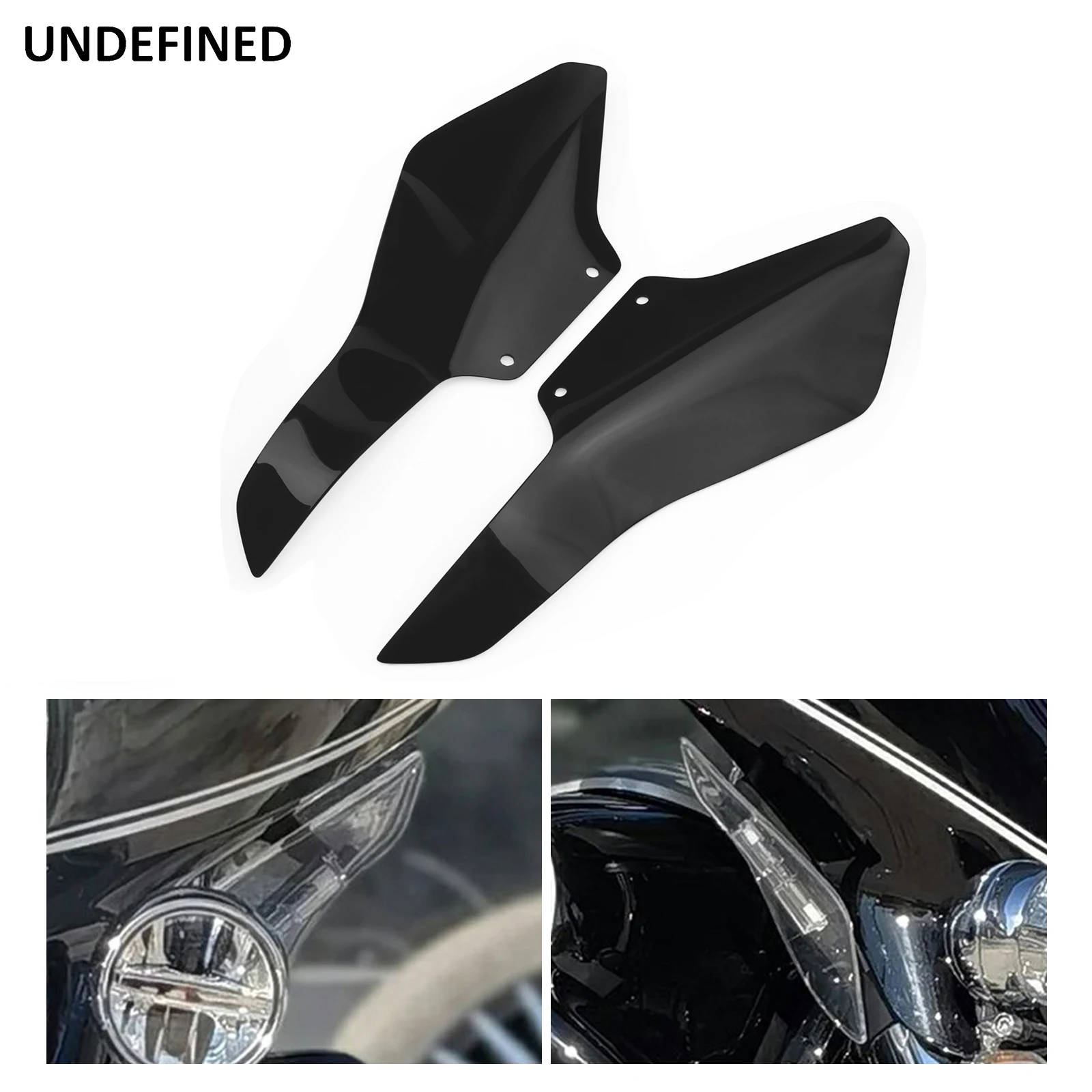 1 Pair Motorcycle Wind Deflector Leg Protector Side Fairing Windshield for BMW R18 B R18B R18 Transcontinental 2021-2024 Acrylic