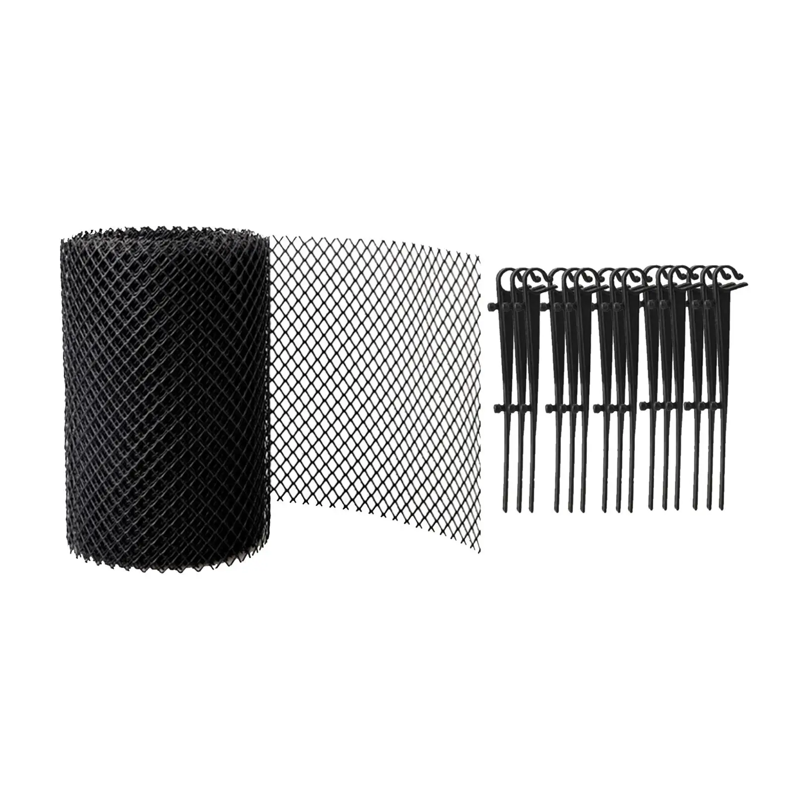 Easy-to-install Plastic Gutter Guard Mesh Roll Leaf Protector Mesh Downspout Guard for Rainwater Gutters