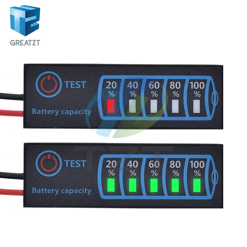 Battery Level Indicator 3-Series Ternary Lithium Battery Lithium Iron Phosphate Lead-Acid Battery Capacity Display Tester Meter