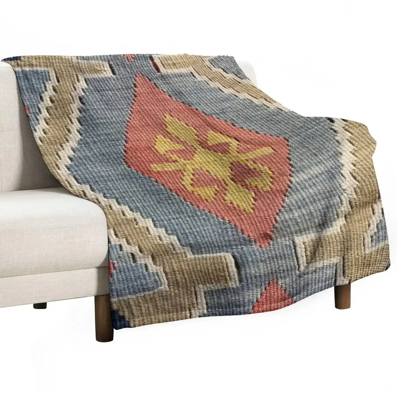 Decorative Kilim, Navaho Weave, Woven Textile Throw Blanket heavy to sleep Flannel Designers Hairy Furry Beach Blankets