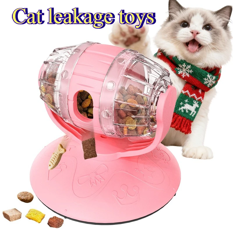 Interactive Cat Toy Food Dispenser Fun Energy Burner for Indoor Cats Multi Functional Cat Food Puzzle Toy with Treat Dispenser
