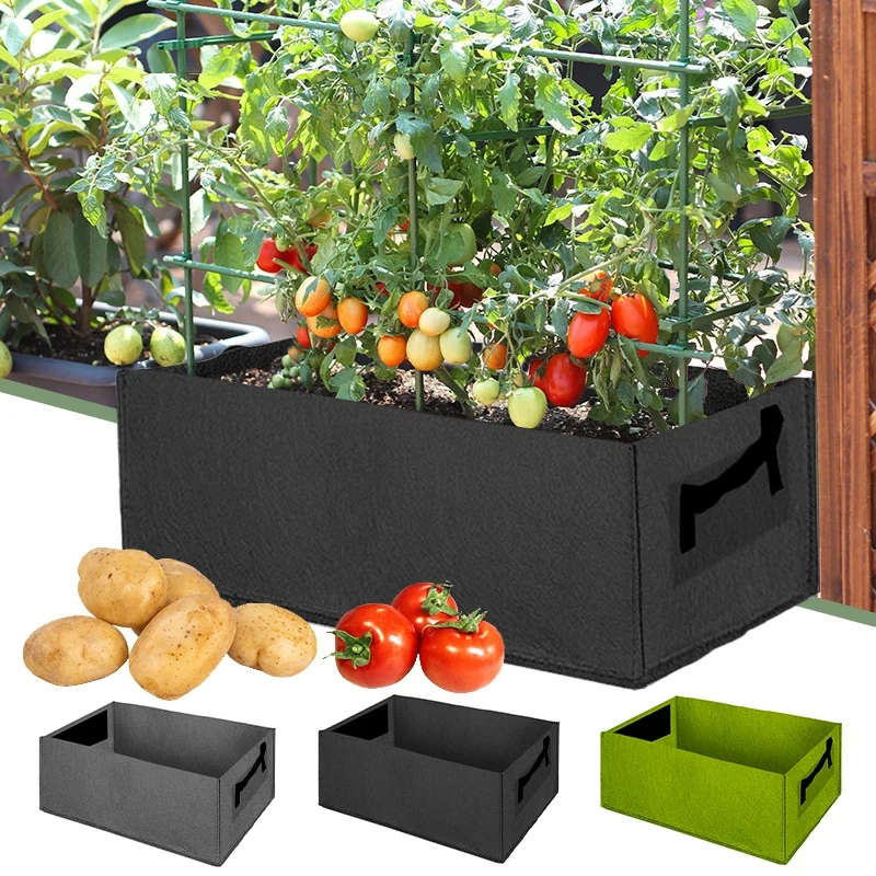 Garden Felt Grow Bag Tomato Growing Bag Vegetable Outdoor Planters Outdoor Garden Pots Planting Container Grow Bag