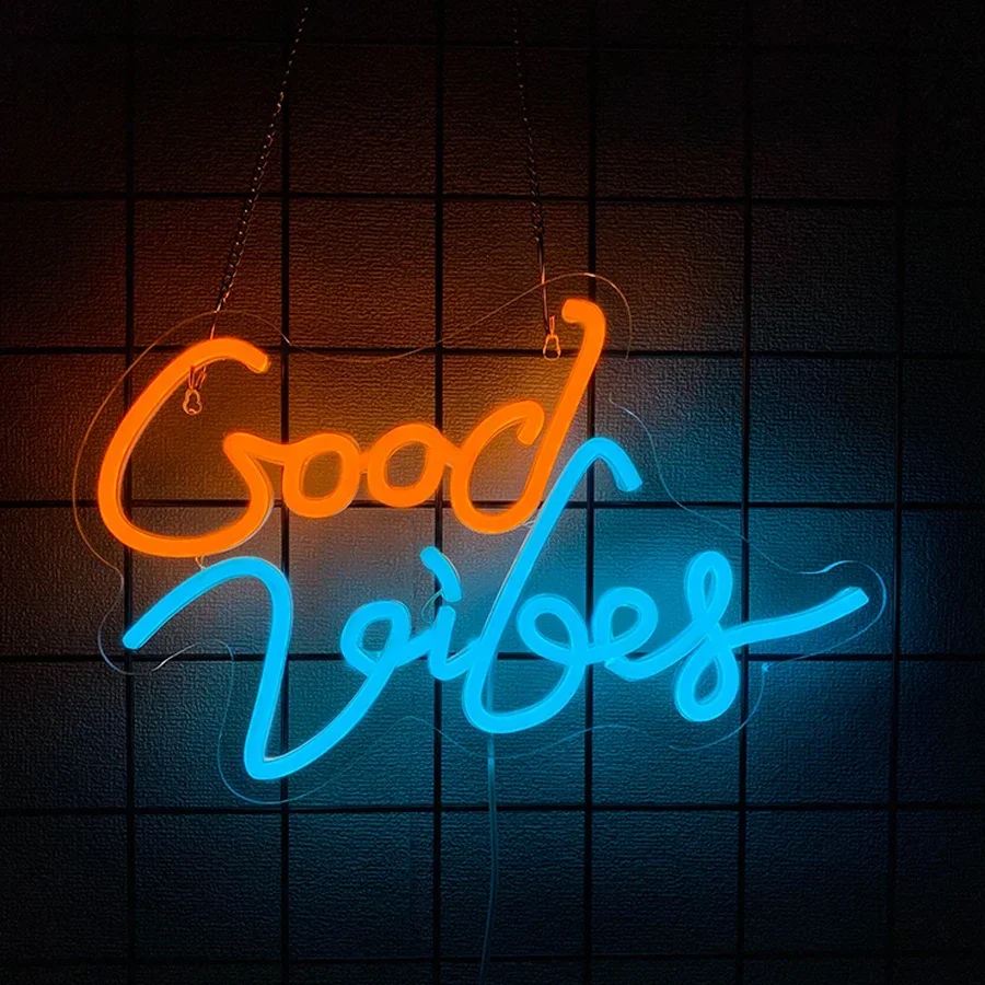 

Неоновая вывеска Good Vibes, светодиодный светильник в стиле бохо для декора стен, гостиной, свадьбы, декора для вечеринки в честь помолвки
